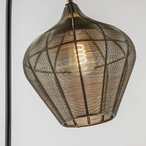 Vloerlamp Alvaro antiek brons + mat zwart>Straluma New