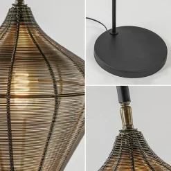 Vloerlamp Alvaro antiek brons + mat zwart></noscript>Straluma New