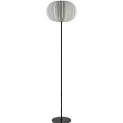 Vloerlamp Arena zwart/kap wit>Straluma