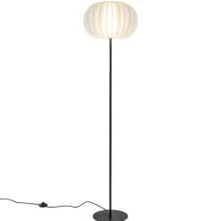 Vloerlamp Arena zwart/kap wit>Straluma