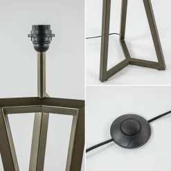 Vloerlamp Atrani platinum excl. kap></noscript>Straluma Sale
