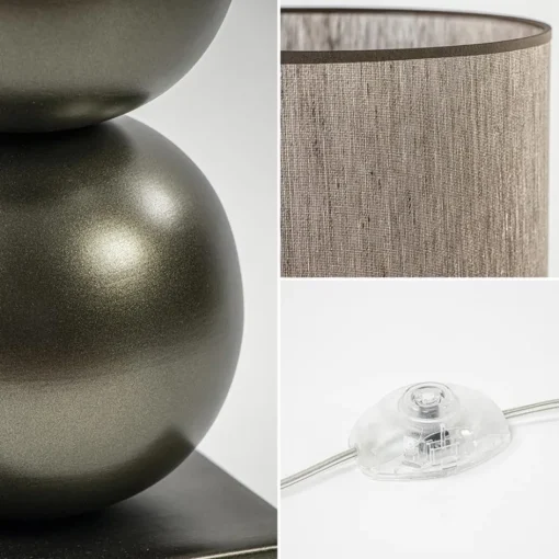 Vloerlamp bruin met cilinder kap bruin>Straluma Online