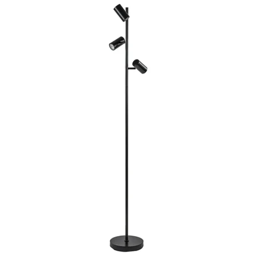 Vloerlamp Burgos 3L spot zwart 3-st dim>Straluma Hot