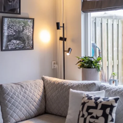 Vloerlamp Burgos 3L spot zwart 3-st dim>Straluma Hot
