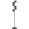 Vloerlamp Calcio 6l zwart + smoke glas>Straluma Clearance