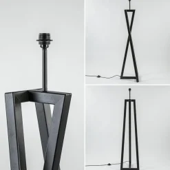 Vloerlamp Calitri zwart EXCL. KAP><noscript><img width=