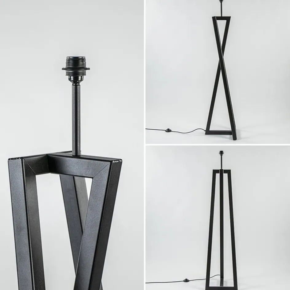 Vloerlamp Calitri zwart EXCL. KAP>Straluma Hot