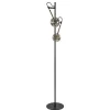 Vloerlamp Globe 2-L zwart/goud smokeglas>Straluma Sale