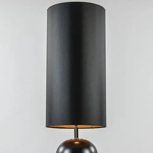 Vloerlamp hotel chic zwart met kap zwart/goud>Straluma Hot