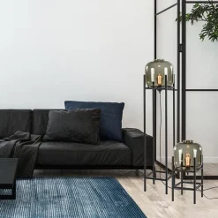 Vloerlamp Lett frame zwart/smoke glas><noscript><img width=