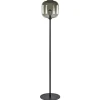 Vloerlamp Lett zwart/smoke glas>Straluma Online