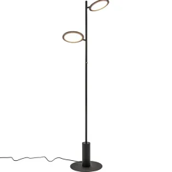 Vloerlamp 2-lichts zwart inclusief 3-standen dimbaar LED>Straluma Best