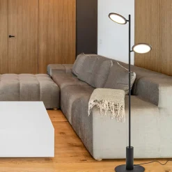Vloerlamp 2-lichts zwart inclusief 3-standen dimbaar LED></noscript>Straluma Best