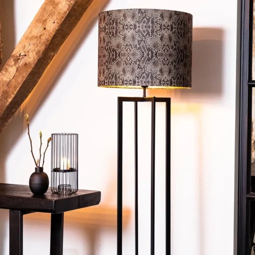Vloerlamp Mace frame zwart exclusief kap>Straluma Best