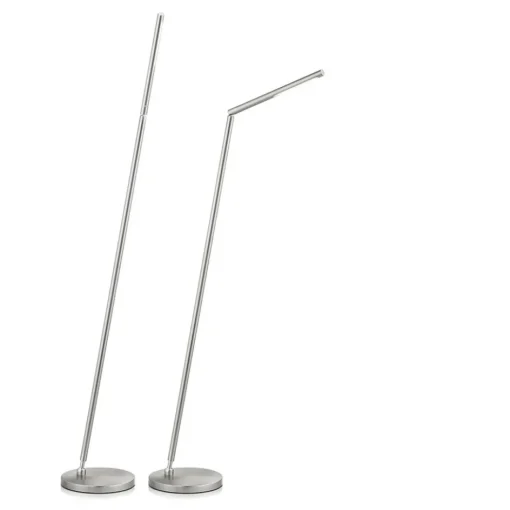 Vloerlamp mat nikkel LED verstelbaar>Straluma New
