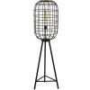 Vloerlamp oud-brons zwart kooi>Straluma Sale
