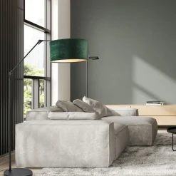 Vloerlamp Prestige Chic zwart/kap groen></noscript>Straluma Sale