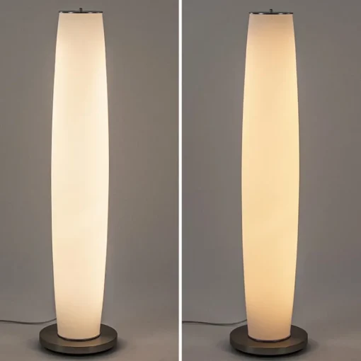 Vloerlamp Terra nikkel/wit glas dtw>Straluma Best