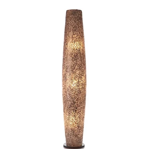 Vloerlamp Wangi Gold zuil schelpen 150cm>Straluma