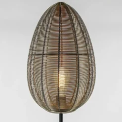 Vloerlamp Yaelle antiek brons met zwarte voet></noscript>Straluma New