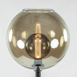 Vloerlamp zwart + smoke glas><noscript><img width=