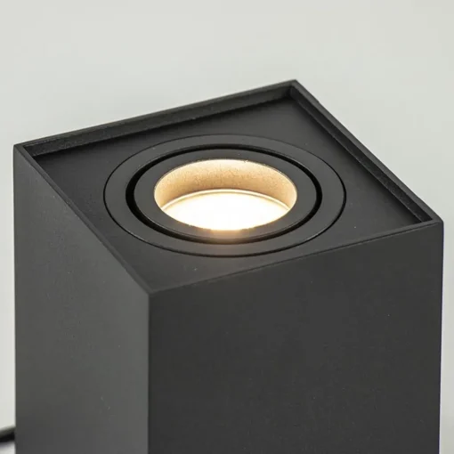 Vloerspot Rebel vierkant 12.5cm zwart>Straluma Sale