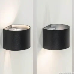 Wandlamp afgerond zwart/grijs stelklep g9></noscript>Straluma Online
