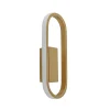 Wandlamp Anello ovaal matgoud 2700k dim.>Straluma Hot