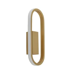 Wandlamp Anello ovaal matgoud 2700k dim.>Straluma Hot