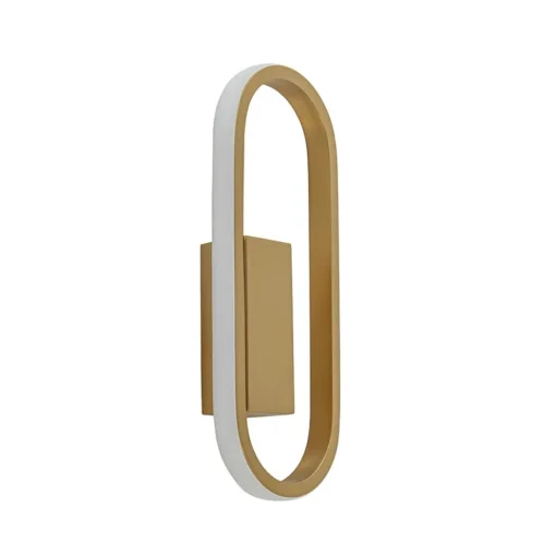 Wandlamp Anello ovaal matgoud 2700k dim.>Straluma Hot