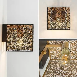 Wandlamp Avola zwart/goud></noscript>Straluma Outlet