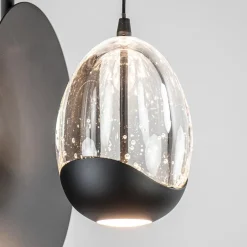 Wandlamp Black Egg zwart/helder glas></noscript>Straluma Online