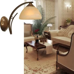 Wandlamp Bolzano smeedijzer brons></noscript>Straluma Outlet