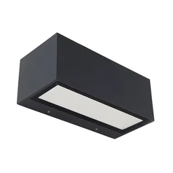 Wandlamp breed up+down antraciet IP54>Straluma New
