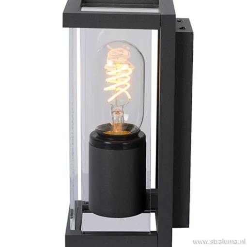 Wandlamp buiten antraciet/glas IP54>Straluma Hot
