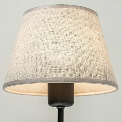 Wandlamp Chicago zwart/zandkleur kap>Straluma Outlet