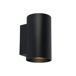 Wandlamp cilinder zwart up+down gu10>Straluma Discount