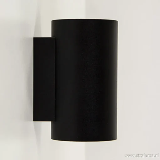 Wandlamp cilinder zwart up+down gu10>Straluma Discount