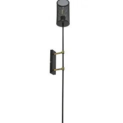 Wandlamp cilinder zwart/goud XL>Straluma Best