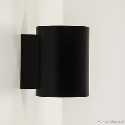 Wandlamp cilinder zwart/goud>Straluma Online
