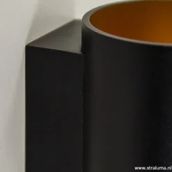 Wandlamp cilinder zwart/goud></noscript>Straluma Online