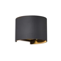 Wandlamp Davos verstelbaar antraciet IP54>Straluma Best