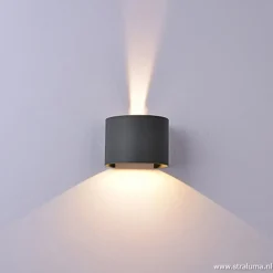 Wandlamp Davos verstelbaar antraciet IP54></noscript>Straluma Best