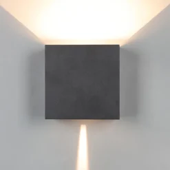 Wandlamp Davos XL zwart IP65>Straluma New