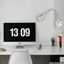 Wandlamp Elite aluminium strak modern><noscript><img width=