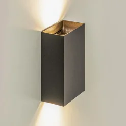 Wandlamp Eros rechthoek zwart 2xgu10></noscript>Straluma Discount