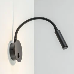 Wandlamp Flex zwart met schakelaar>Straluma Discount