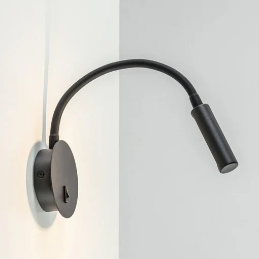 Wandlamp Flex zwart met schakelaar>Straluma Discount
