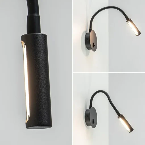 Wandlamp Flex zwart met schakelaar>Straluma Discount