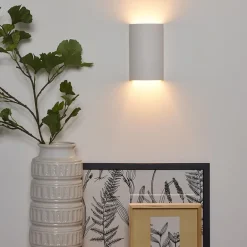Wandlamp gips halve koker G9></noscript>Straluma Hot